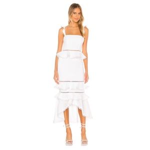 NBD Haze MIDI Dress in Ivory size small